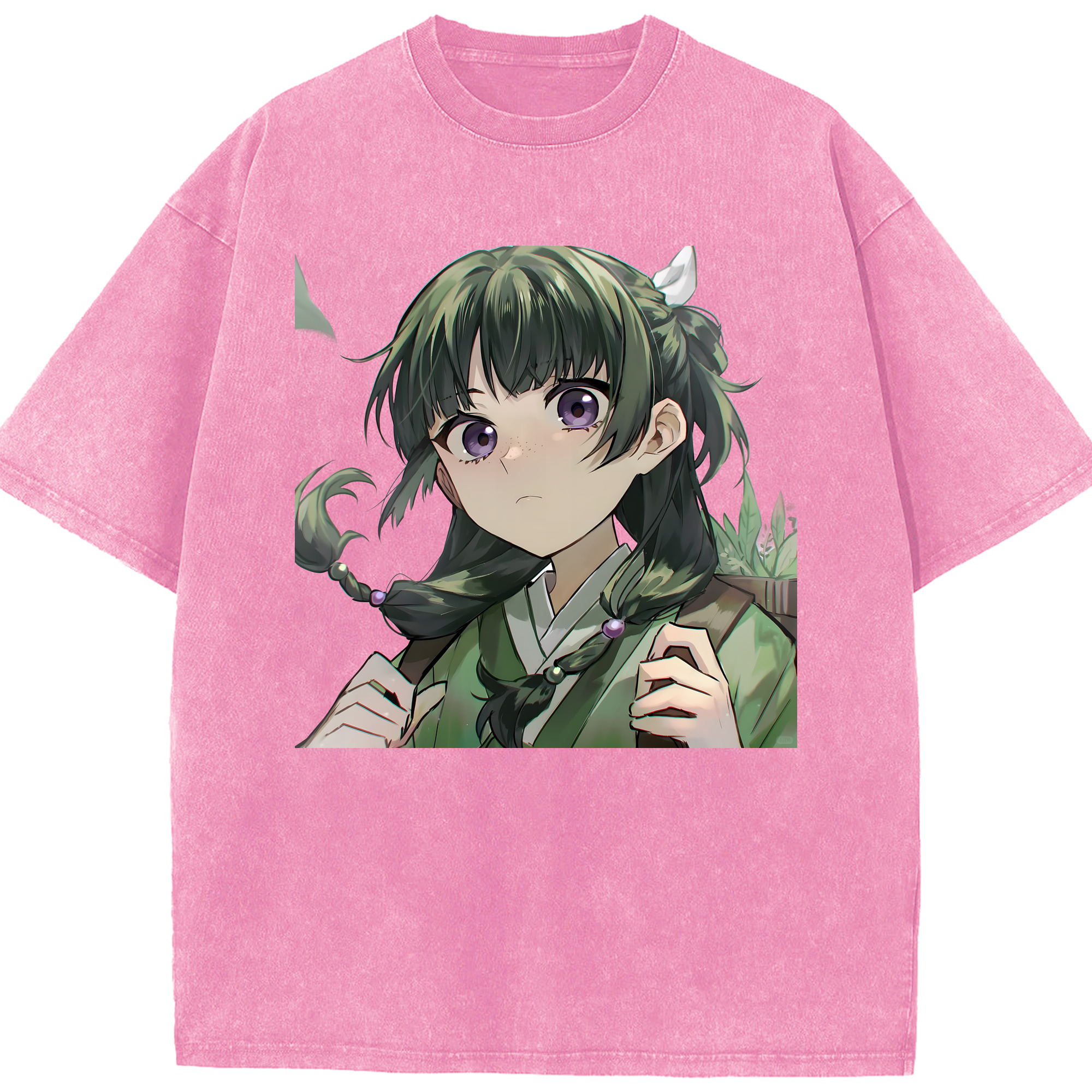 （画像用） 薬屋のひとりごと The Apothecary Diaries 綿100% ヴィンテージ風 半袖Tシャツ（フロントプリント）
